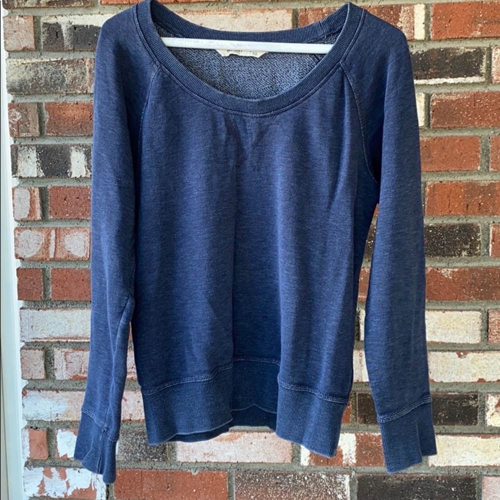 WOMENS Old Navy Blue Crewneck Sweater Size XS MADE IN CAMBODIA🇰🇭💙🩵